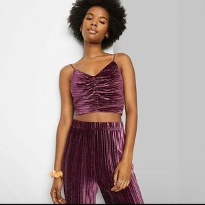 NWT Wild Fable Women's Tank Top Slim Fit Cinched Front